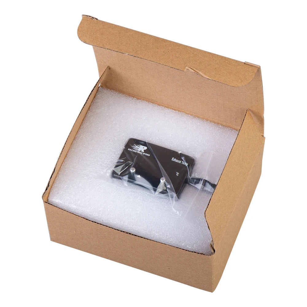 Car Exhaust Temp Gauge With Sensor Mini LED Digital Display DC12V Square Exhaust Temperature Gas EGT EXT Temp Gauge