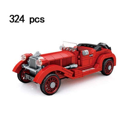 City Technique Speed Racing Car old Classic Sport Model Building Brick Super Racer Great Rally Vehicles Block Christmas gift Toy