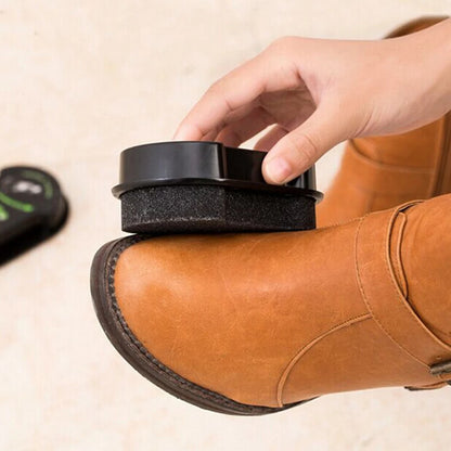 Black Quick Cleaning Leather Shoes Cleaner Leather Polishing Liquid Wax Shining Sponge Wiping For Shoe Boot