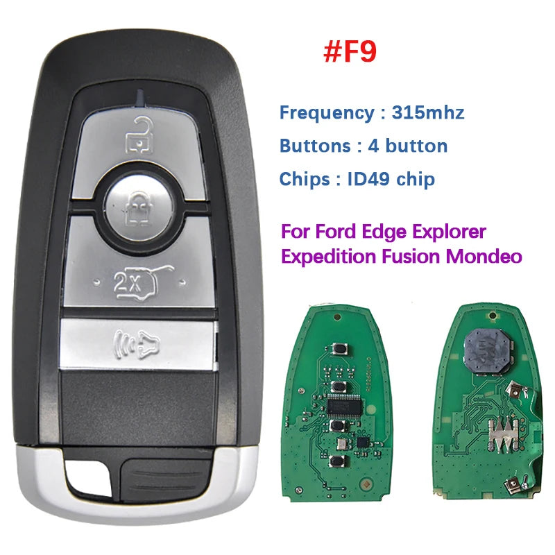 CN018109 315/434/868/902 Remote Key For Ford Edge Explorer Expedition Fusion Mondeo F150 Replacement Smart Keyless Proximity