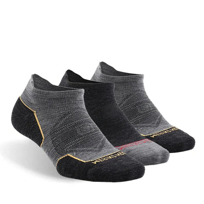 ZEALWOOD Marathon Running Socks, Men's Women's Outdoor Merino Wool Sports Compression Socks Breathable Cushion Cycling 1/3 Pairs