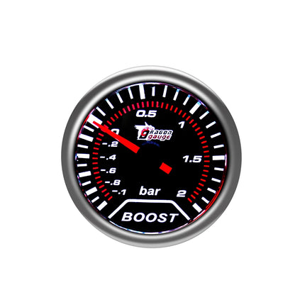 「DRAGON」 52MM Water Temp Oil Temp Oil Press Voltmeter Vacuum Tachometer RPM Boost Gauge Air Fuel Ratio EGT Gauge for 12 Volt Car