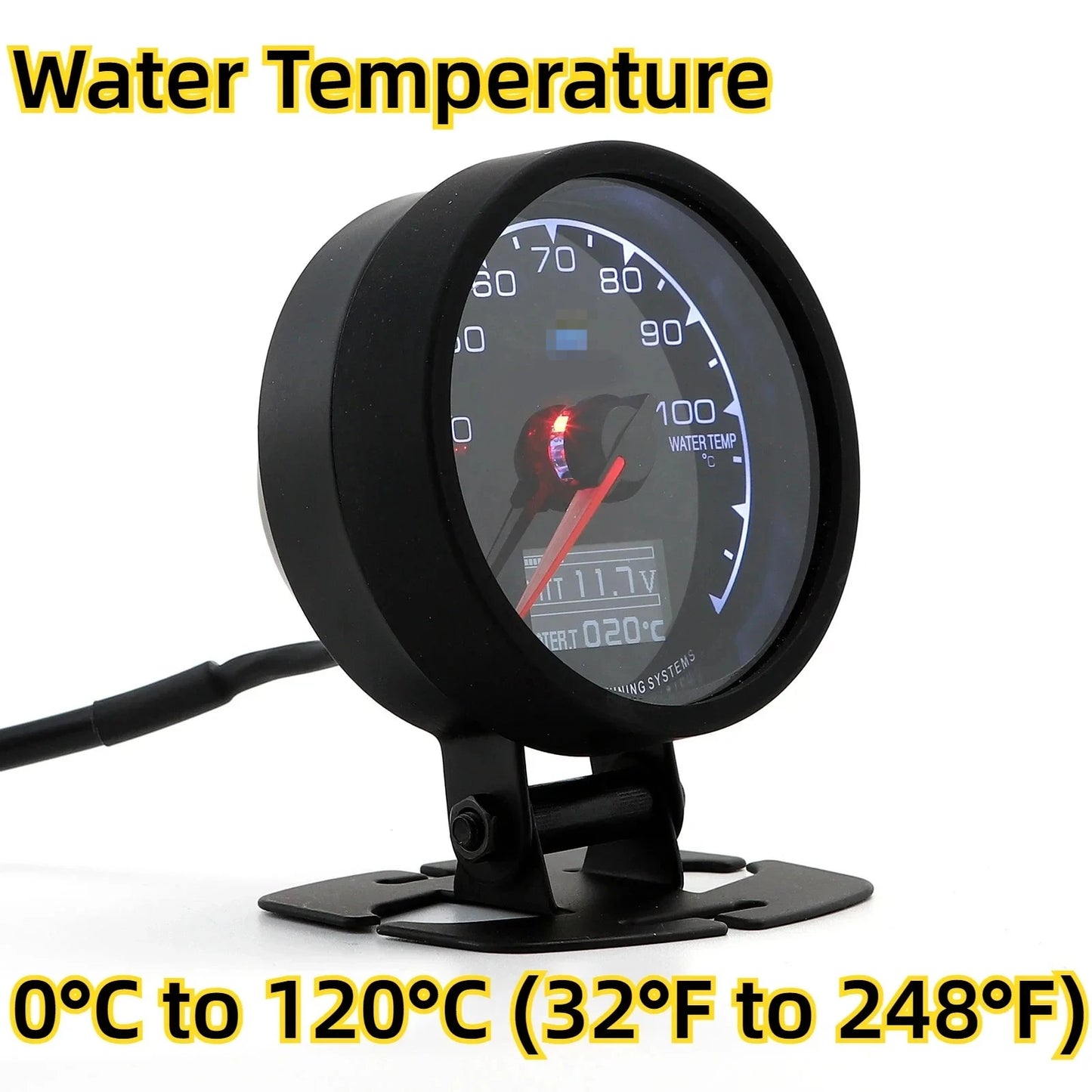 Greddi Boost Gauge 62mm 7 Colors Car Meter Multi D/A Digital Display Water Temp oil pressure oil temperature LCD Gauge 2.5 Inch