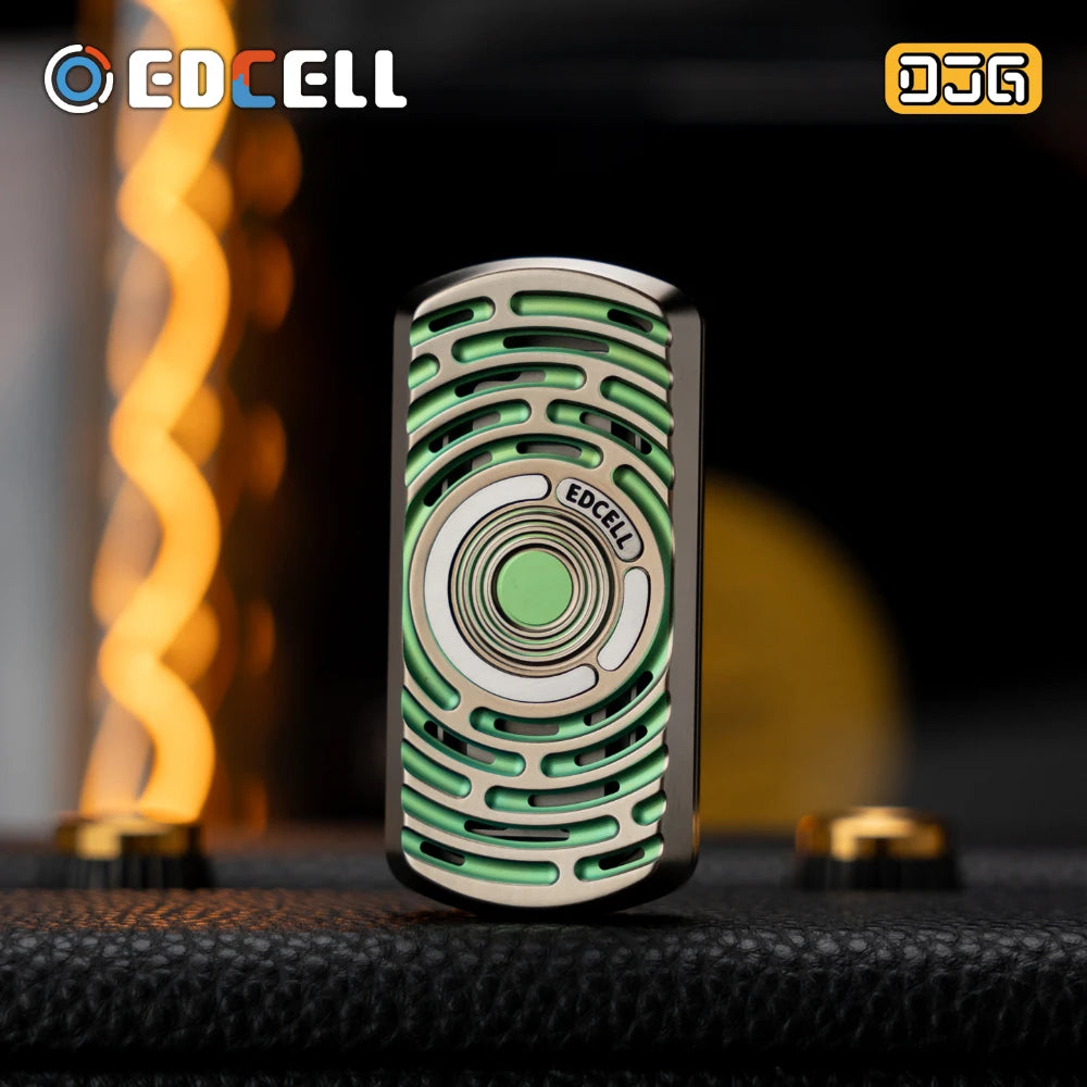 DJG & EDCELL Dexjelly Tuning Fork Poker Push Slider Anodic Oxidation Of Titanium Slider Fidget Stress Toys