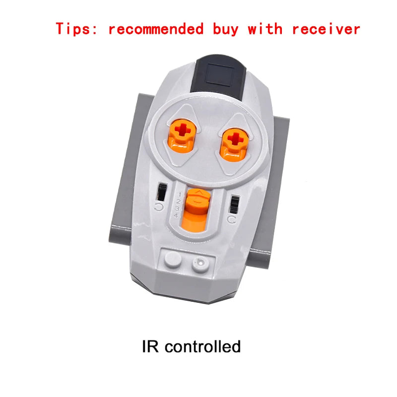 MOC High-Tech Power Functions Servo Motor Polarity Switch Light Set IR Speed Remote Control Receiver Battery Box DIY toys