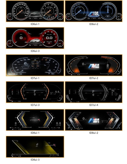 NEW 10 UI Cluster Dashboard For BMW 3 Series M3 E46 1998-2004 speedometer LCD instrument panel digital instrument