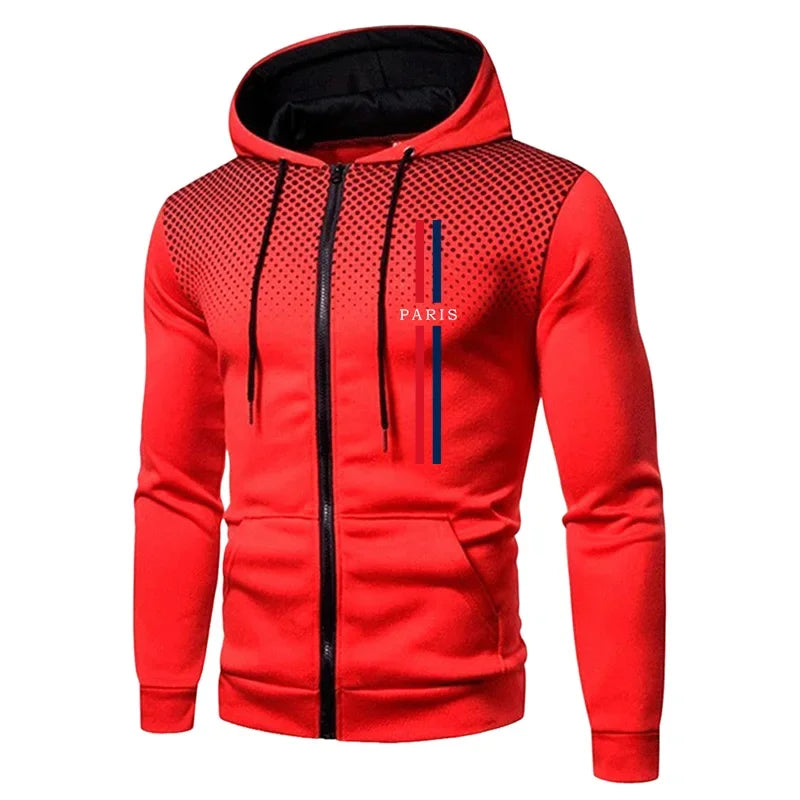 Men's Sports Set Zipper Hoodie + Pants 2piece Set Autumn Winter Daily Casual Training Jogging Suit Male Outdoor Fashion Outfits