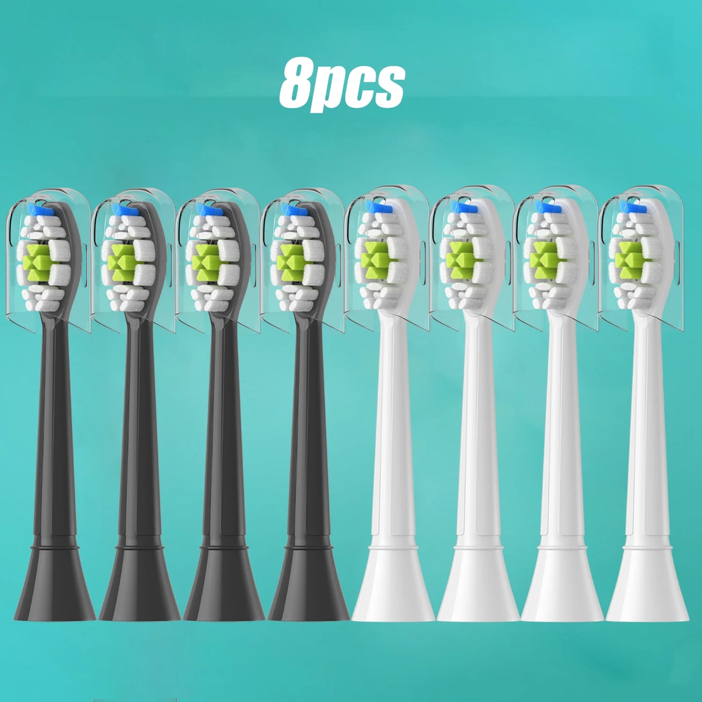 4-20pcs Replacement Toothbrush Heads Compatible with Philips Soft Replacement Electric Brush Head 4100 6500 6100 7500 5