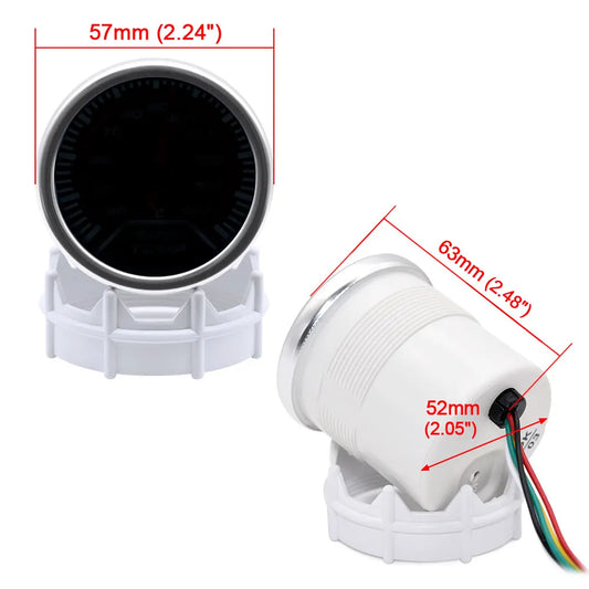 Car Gauge 52MM Water Temp Oil Temp Oil Press Voltmeter Vacuum Tachometer RPM Boost Gauge Air Fuel Ratio EGT Gauge for 12V Car