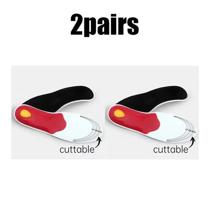 1-6pairs Orthopaedic Insoles Sole Shock-absorbing Insoles Orthopaedic with Arch Support Feet Ease of Air Movement Damping Insole