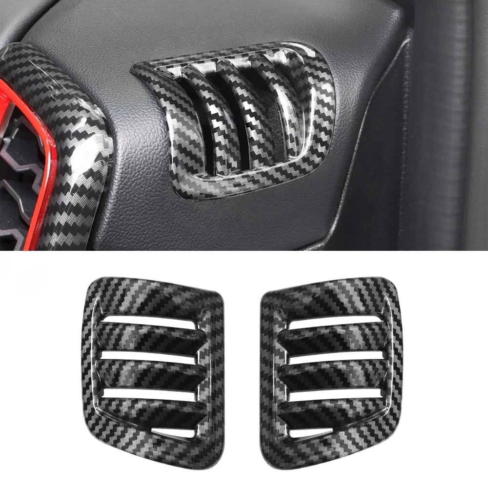 Fit for Ford Ranger 2024 2025 Interior Protection Sticker Carbon Fiber Grain Gear Shift Panel Cover Trim
