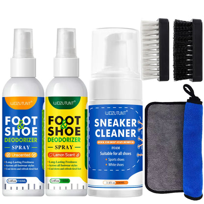 100ml Foot Shoes Deodorizer Spray Lemon Perfume Feet Shock Odor Nemesis Deodorant Removal Antibacterial Refresh Stink Freshener