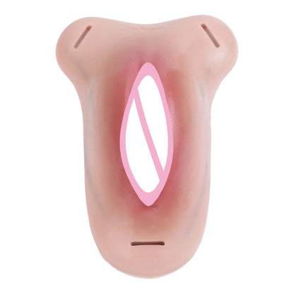 ANOSX Multi-functional Vagina Pad Silicone Chastity Cage Imitation Clitoral Pants Penis Sleeve With Urethra Hole Sex Toy For Men