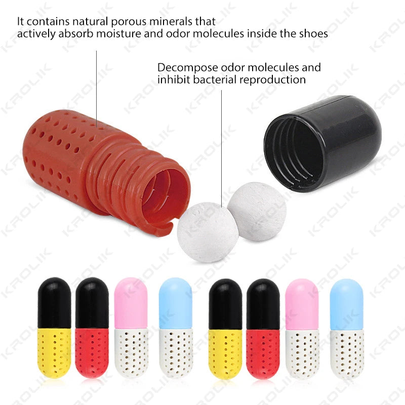 4/2pcs Deodorizer Shoe Closet Steriliser Eliminator Drawer Air Purifying Smell Remover Capsule Shape Moisture Absorber Dryer Bal