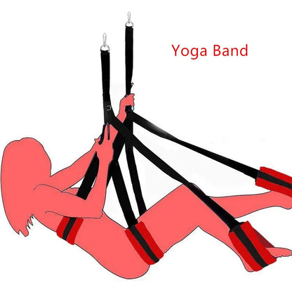 Indoor Sex Furniture Hanging Sex Swing Metal Tripod Stents Sexules Position Assistant Sex Toys For Couples Flirting Erotic Games