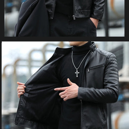 Men'S New Winter Cycling Coat, Outdoor Plus Velvet Insulated Jacket for Men, Casual Daily Jacket for Men