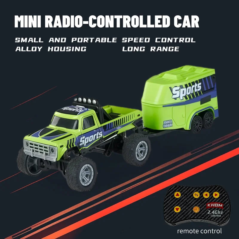 Top RC Car MINI Alloy 1/64 Remote Control Car Convenient to Carry 60 Minutes of Work Time Children's Gifts Electronic Toys