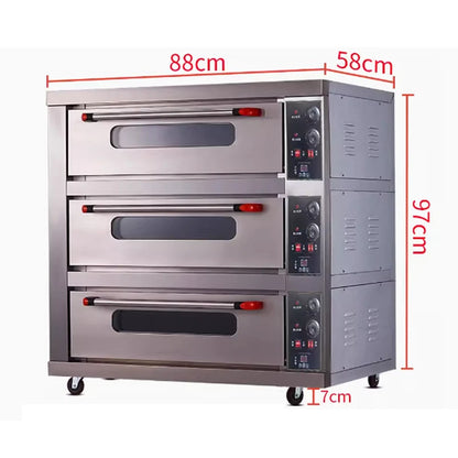 Oven Electric Commercial One Layer Plate Cake Bread Pizza Scones Large Capacity Baking Household Furnace
