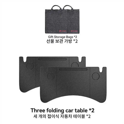 YZ Table Desk For Tesla Model 3 Y X S Highland Juniper 2021-2025 Car Steering Wheel Laptop Tray Food Desk Portable Office Table