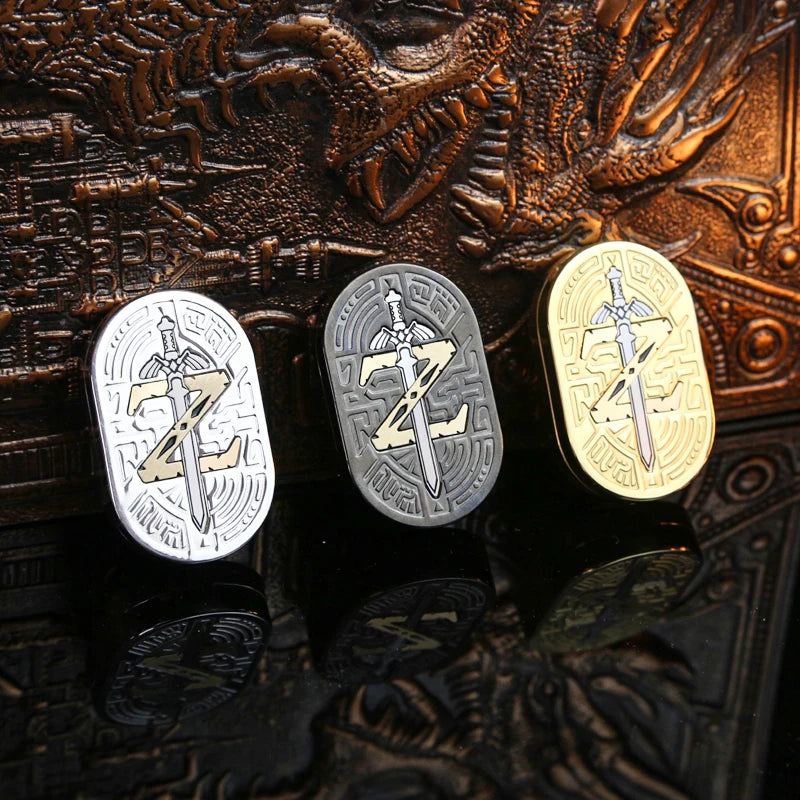 Novel Sword and Shield Fidget Slider EDC Stress Relief Push Haptic Slider ADHD Anxiety Stress Toys Office Desk Toys Gifts