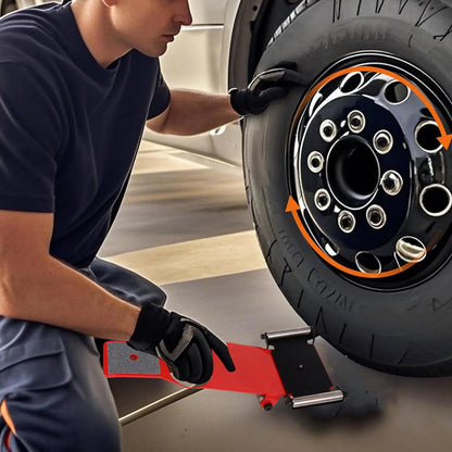 Portable Tire Jack Tool with Roller Plate Heavy Duty Tire Lifter Lifting Tool for Cars SUVs Trucks