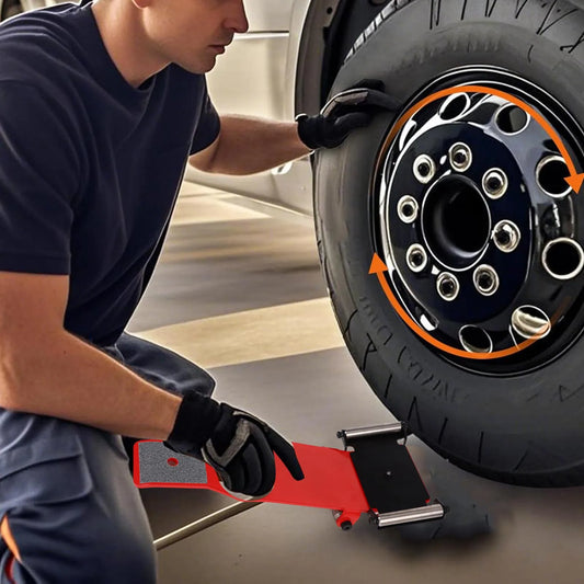 Portable Tire Jack Tool with Roller Plate Heavy Duty Tire Lifter Lifting Tool for Cars SUVs Trucks