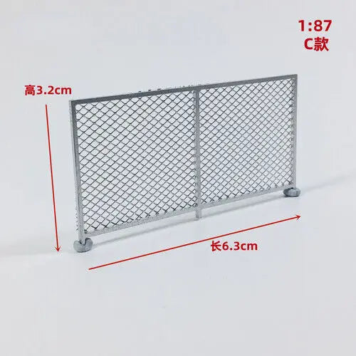 1/64/87 HO Scale Outland Model City Railway Fence Bleachers Benches Scene Model