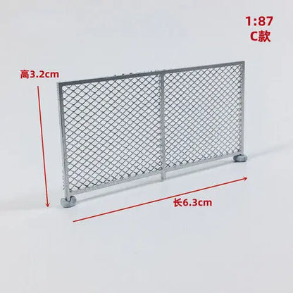 1/64/87 HO Scale Outland Model City Railway Fence Bleachers Benches Scene Model