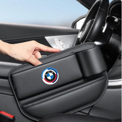 Car Front Seat Crevice Storage Box Pocket With Cup Holder for BMW E30 E34 E36 E39 E46 E52 E53 E60 E61 E62 E70 E83 Accessories