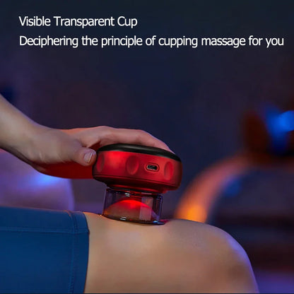 Smart Vacuum Cupping Massager Guasha Scraping Fat Burning Slimming for Muscle Soreness 12 Levels Smart Dynamic Cupping Jar