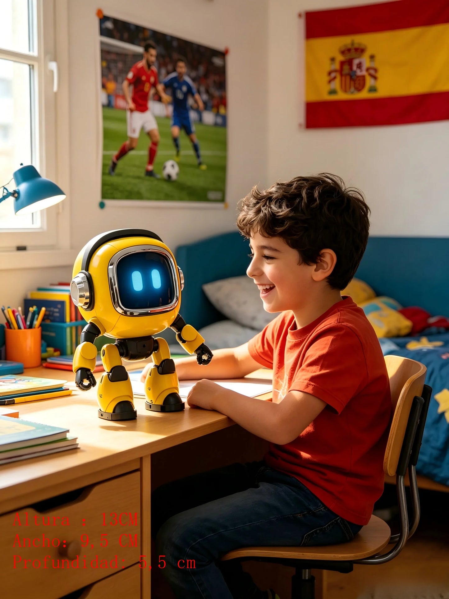 DeepSeek AI Spanish Version Intelligent Robot Kids Toy Voice Interactive Dialogue Educational Desktop Toy With Smart Conversatio