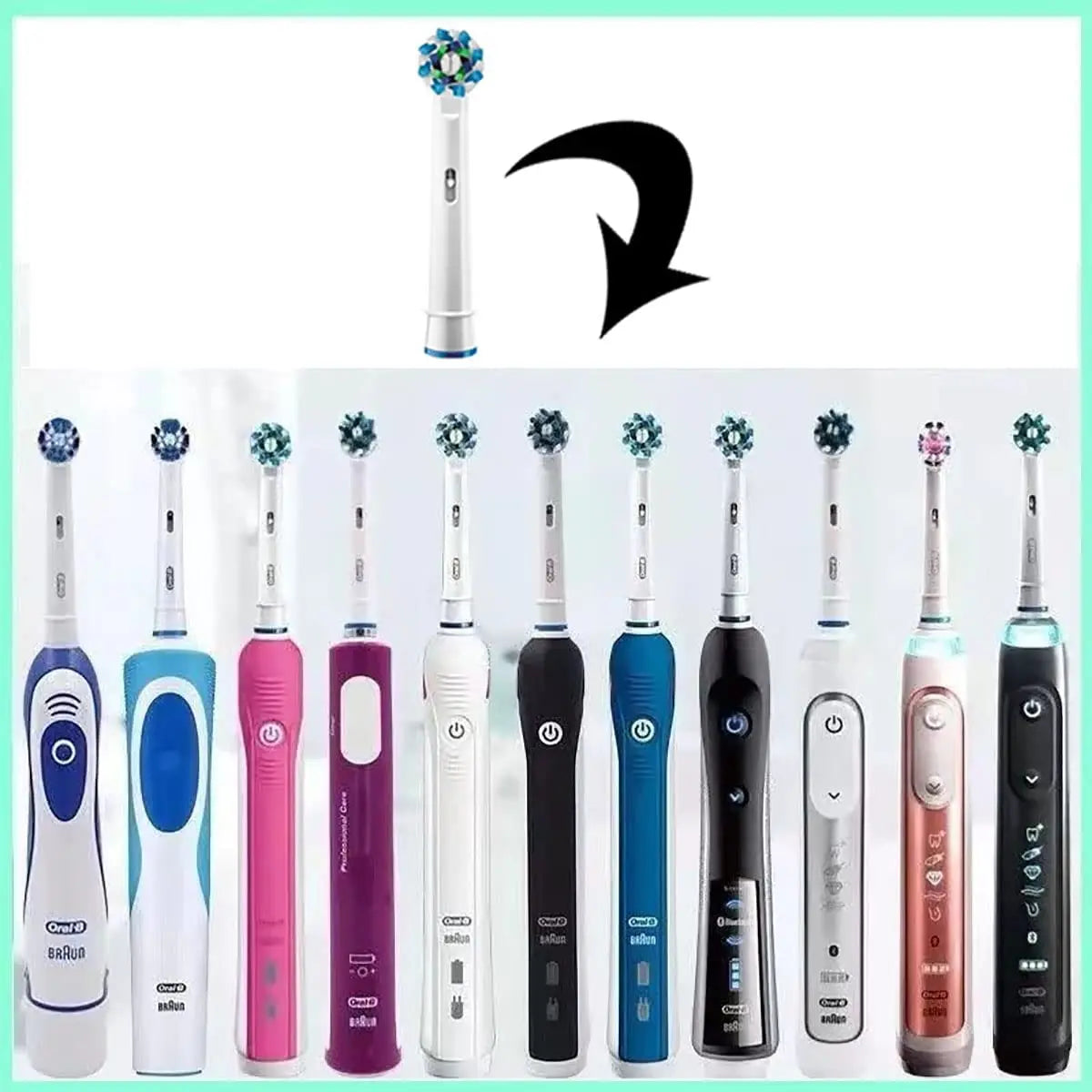 Oral B Electric Toothbrush Replacement Brush Heads Small Round Heads Original Refills Work For Oral B 4000 D12 DB4510 5510