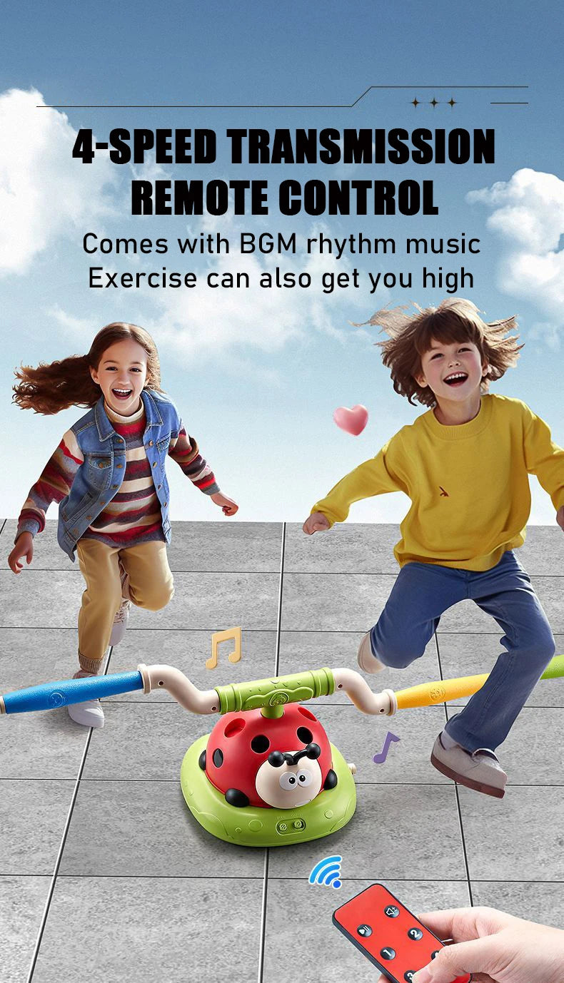 Musical Jump Sports Toys 5 in 1 3 in 1 Toss Ring Game Toy and Shooting Launcher for Kids Ladybug Multifunction Outdoor Machine
