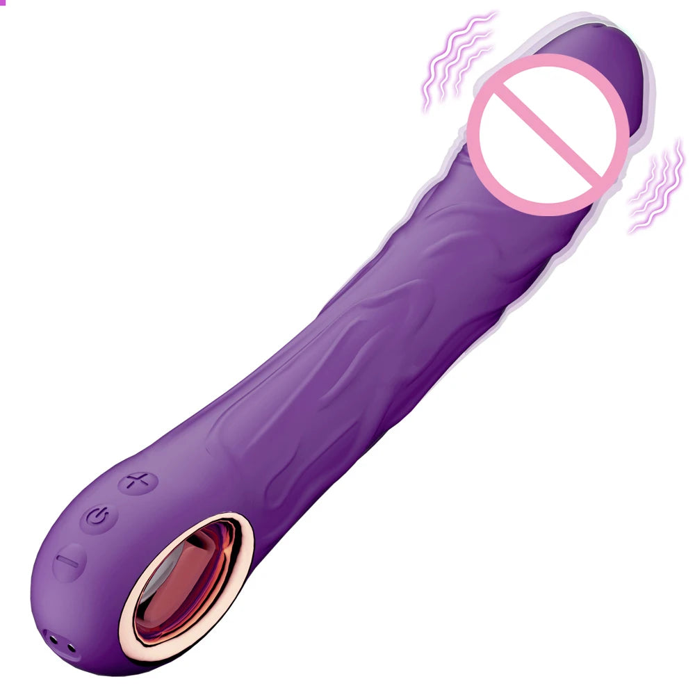 Dildo Vibrator for Women Vagina G-Spot Vibrator Clitoris Nipples Stimulator Fake Penis Female Masturbation Sex Toy for Women