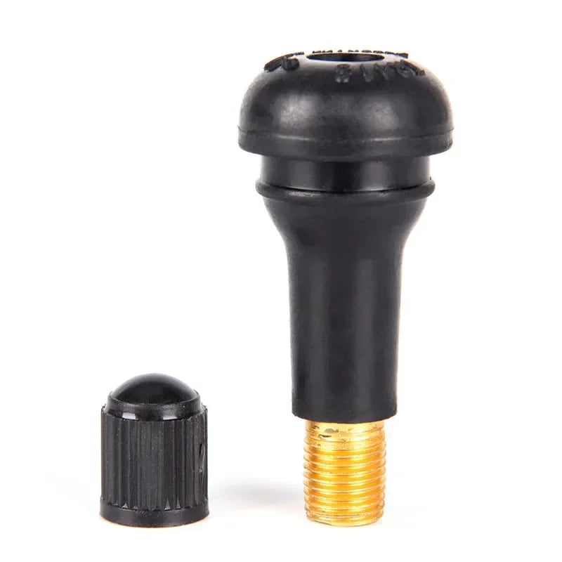 10Pcs TR413 Snap In Type Rubber Valve Tool Set Tubeless Tyre Valves Stems Rubber Valve Stems Car Accessories Parts Replacement