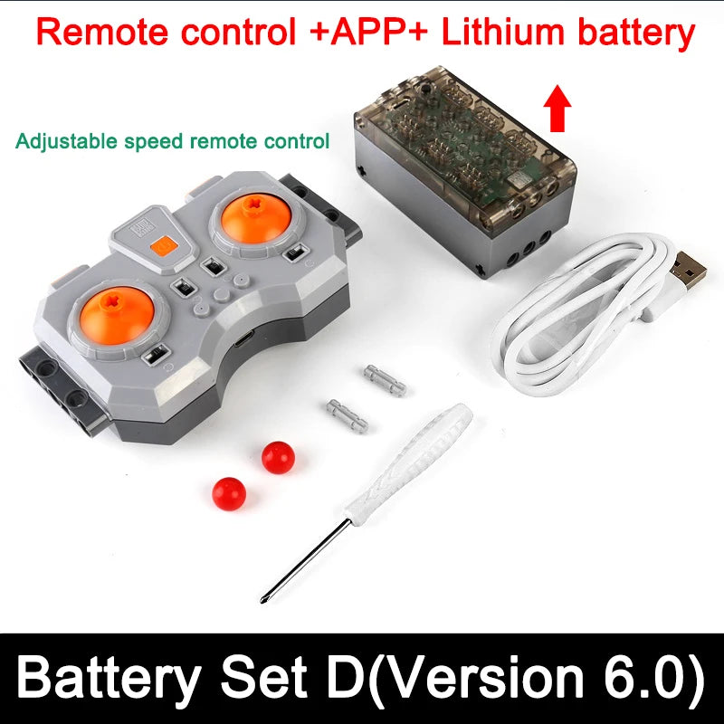 Technical Electronic Building Block MOC Refit Accessories Micro-motor RC Power Functions Parts Creative DIY Car Bricks Kids Toys