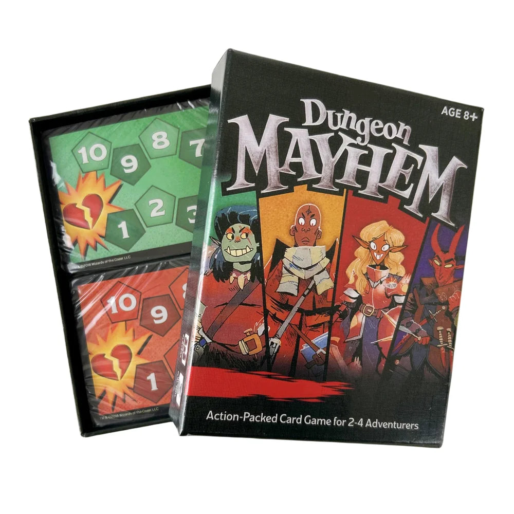 1/3 PCS Family Fun Board Game Playing Card Dungeon Mayhem Card Game Family Party Board Deck Wholesale