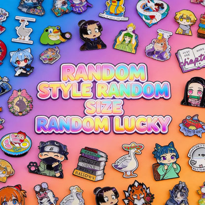 20 200pcs Random Mystery Enamel Lapel Pins Funny Pin Badge Brooches Wholesale Global IP For Women Clothing Accessories