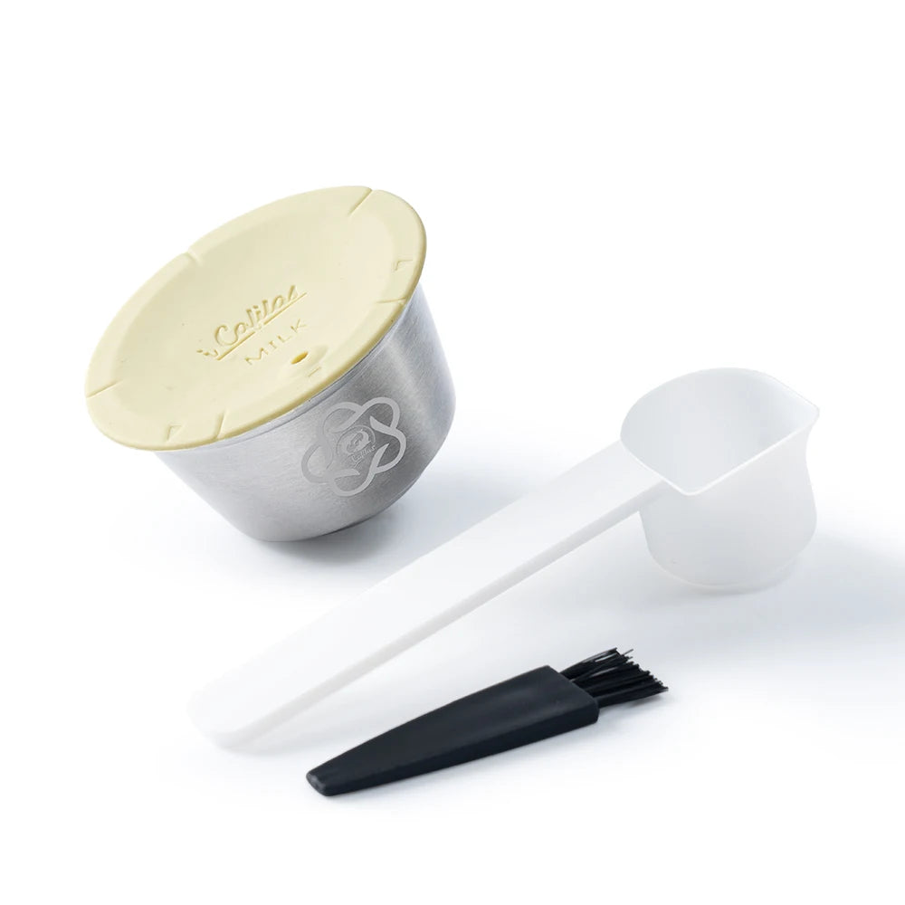 Refillable Milk & Coffee Capsule for Nescafe Dolce Gusto Stainless Steel Reusable Coffee Pod Filters for Picolo xs  Machine