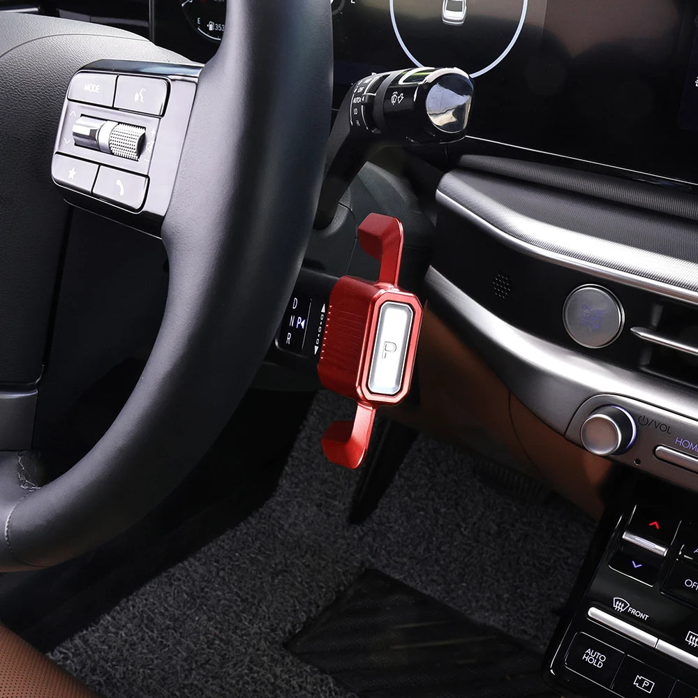 For Hyundai Santa FE/ Tucson /Kona /Sonata 2024-2026 Aluminum Steering Wheel Gear Shift Knob Assistor Button Cover Accessories