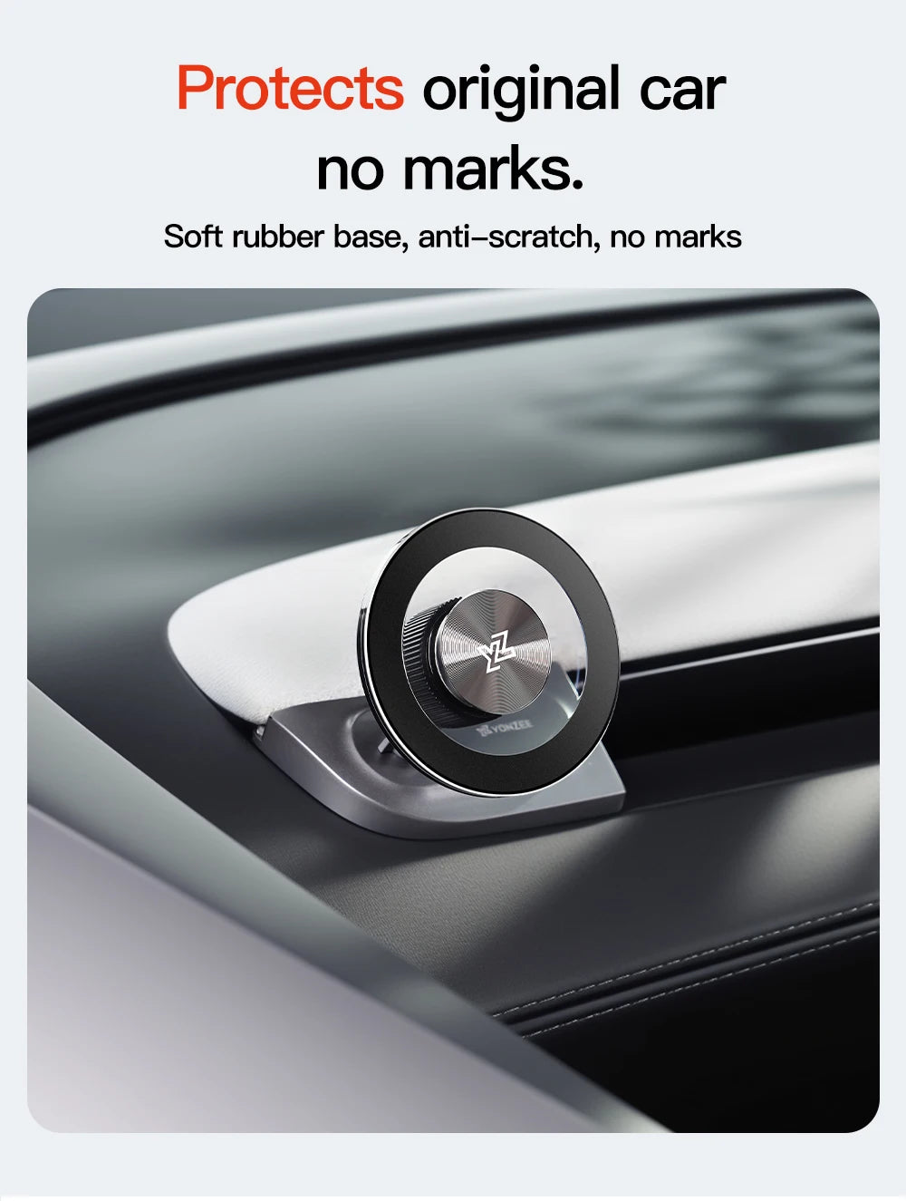 YZ For Tesla Model 3 Y YL Highland Juniper 360° Rotation Car Phone Holder ABS Strong Magnetic Mount Phone Stand 2026 Accessories