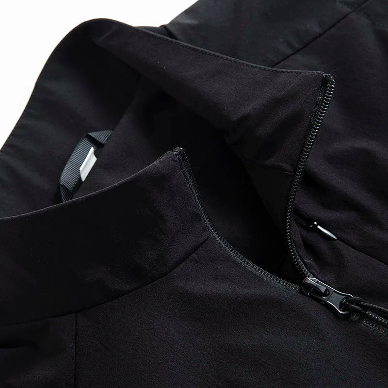 New Spring Autumn Men'S Outdoor Vest Middle-Aged And Elderly Casual Loose And Fashion Versatile Stand Up Collar Sleeveless Coat