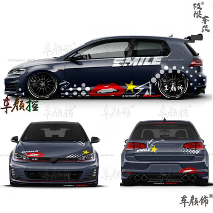 Car stickers For Volkswagen Golf8 MK5 MK6 MK7 GTI POLO customized exterior design sporty fashionable decals Vinyl  Accessories