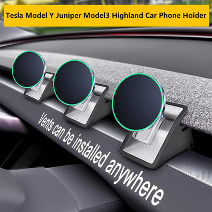 TEEQ Car Phone Holder for Tesla Model Y Juniper Model3 Highland Magnetic Charger Stand Adjustable Extend Mount