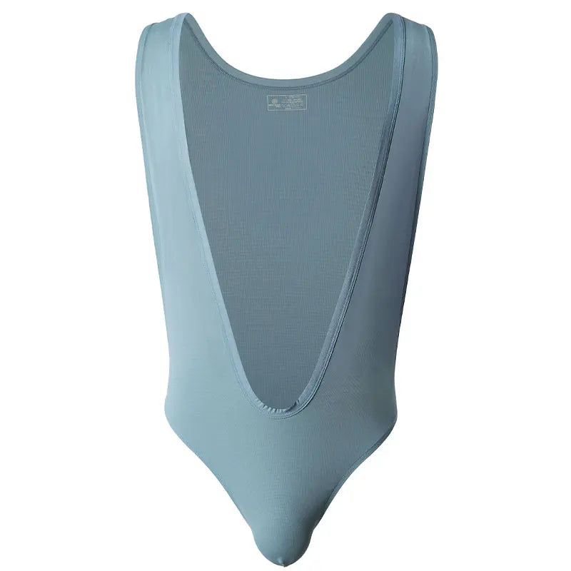 BRAVE PERSON Men's V-Shaped Stretchy Slim Fit Bodysuits One-Piece Shapers Fitness Singlet Leotard for Body Building