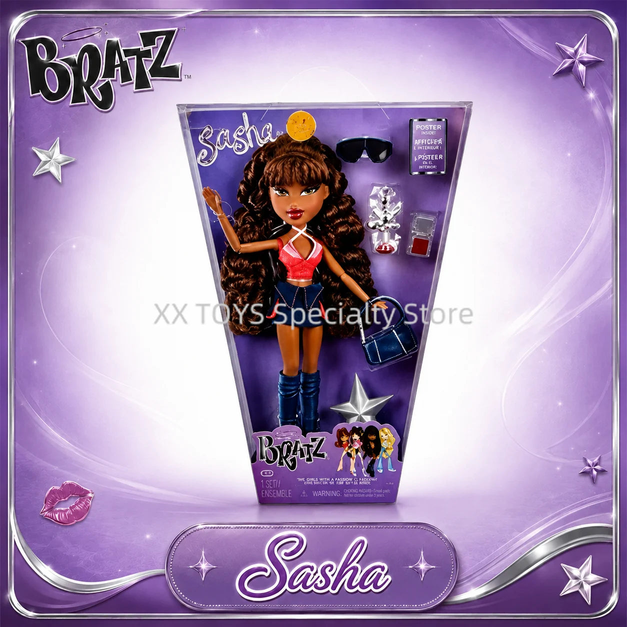 Original Bratz 25th Anniversary 2001 Reimagined Cloe Jade Sasha Yasmin Accessories Collectible Fashion Dress Doll Girls Gift Toy