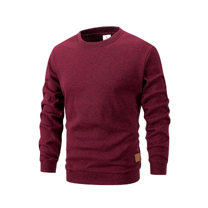 Men's Long Sleeve Sweaters Crew Neck Basic Pullover Shirts Autumn Warm Streetwear Outdoor Jogger Casual Loose Sweatshirt Hoody