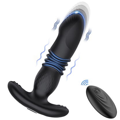 Thrusting Anal Vibrator Men Bluetooth APP Vibrator Remote Control Telescopic Prostate Massager Male Prostate Stimulator