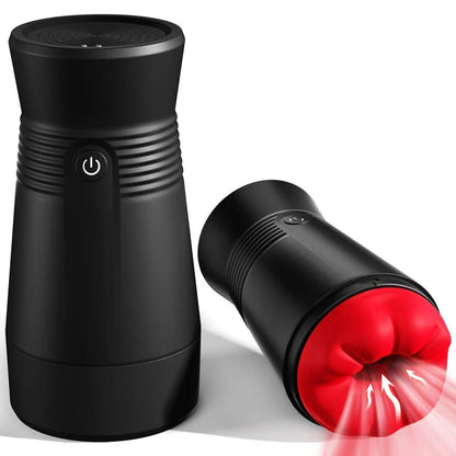 Male Masturbator 5IN1 Male Sex Toy with 9 Vibrating & 3D Mouth Stroker Cup Pocket Pussy Adult Sex Toys & Games Blowjob Toy