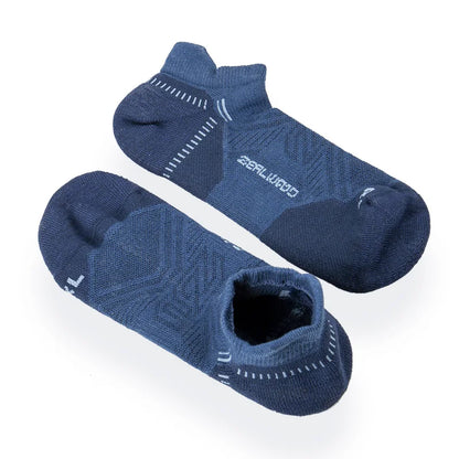 ZEALWOOD Running Cotton Socks Men's Women's Breathable Cushion No Show/Ankle/Crew Antibacterial Moisture Wicking Socks 3 Pairs